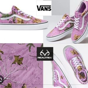 VANS Realtree x Old Skool Wild Orchid Size 13